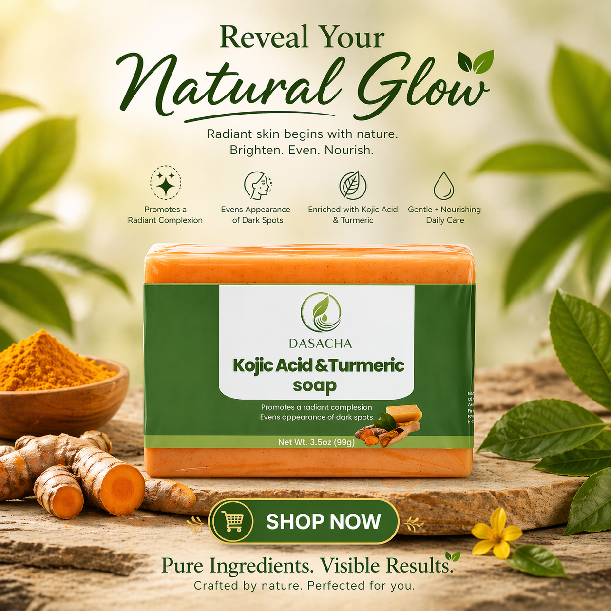 Kojic Acid & Turmeric Soap