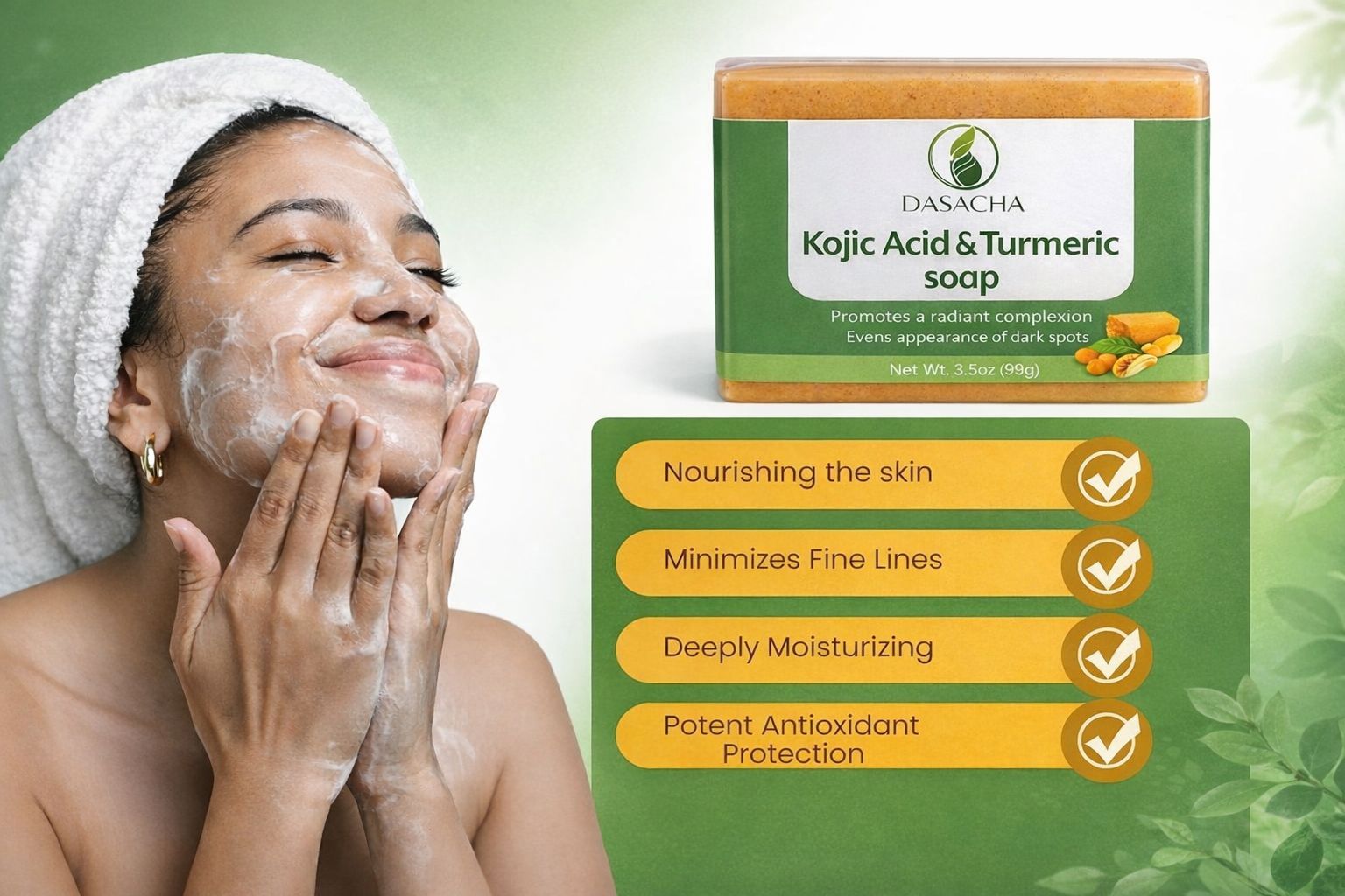 Kojic Acid & Turmeric Soap